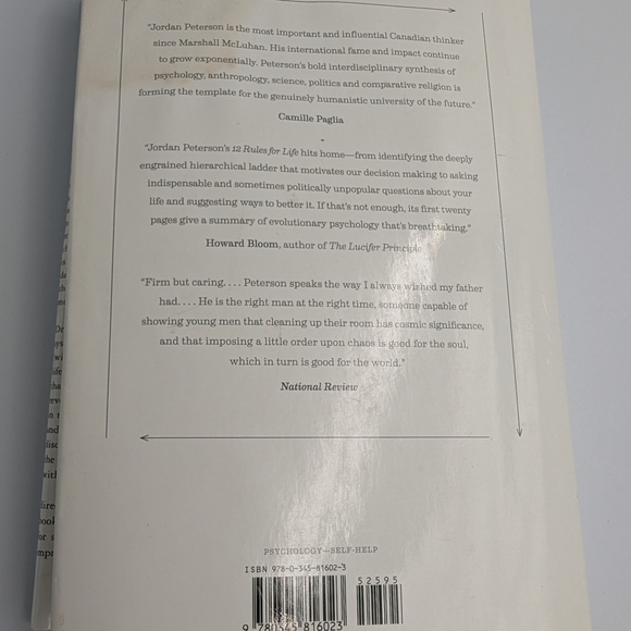 12 Rules for Life by Jordan B. Peterson Hardcover - Picture 4 of 7